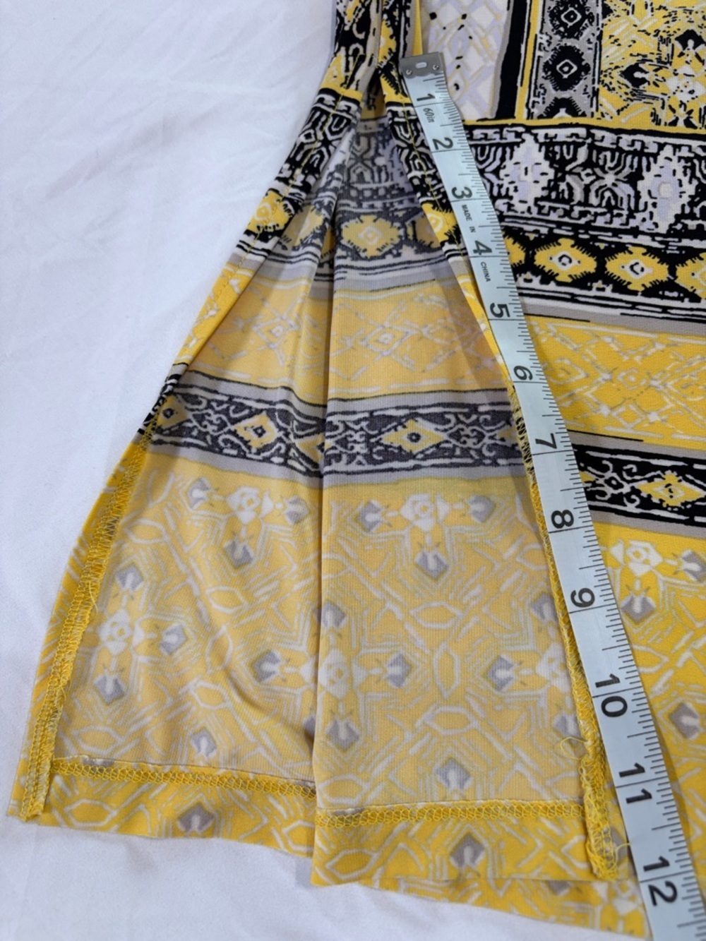 Cato Yellow, Black & White Striped Maxi Skirt - Picture 8 of 8
